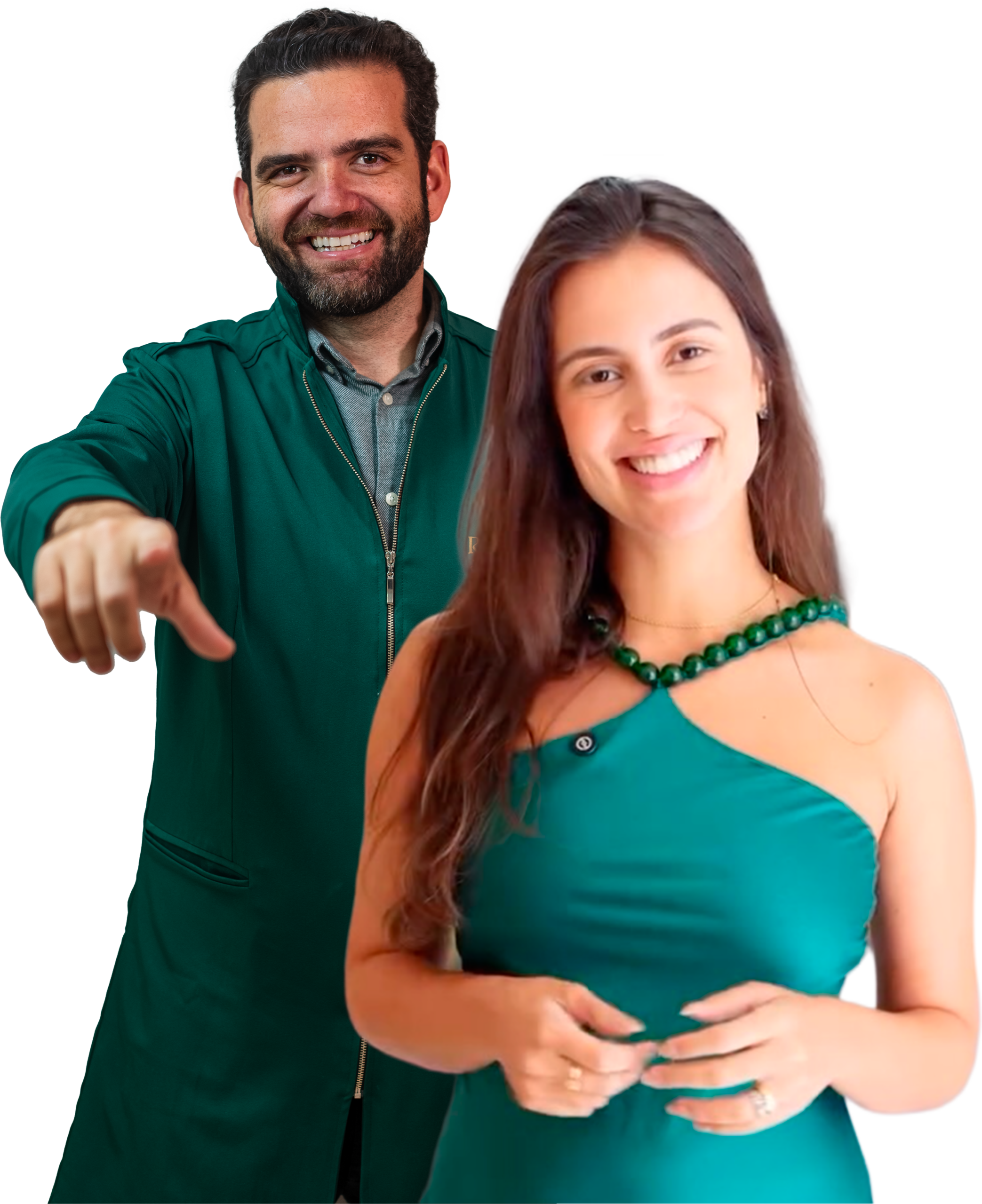 Taylor Fumian e Gabriela Prúcoli Fumian, fundadores da Renovare Odontologia